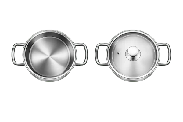 סיר טיטניום טיטא, אל חלד, קוטר 22 ס״מ זווית עליונה