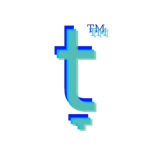 לוגו צבעוני של טיטא 3D, שלושה צבעים