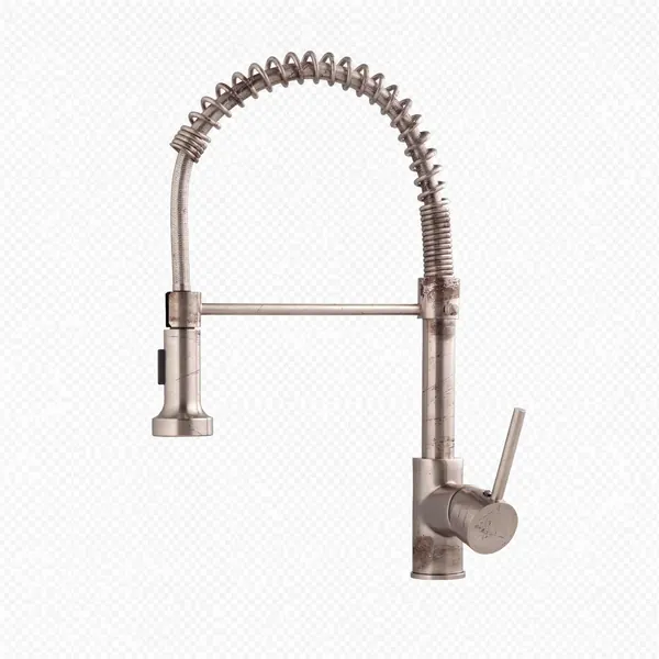 צנרת מטבח מפלדת אל חלד עם מיקסר sink-faucet